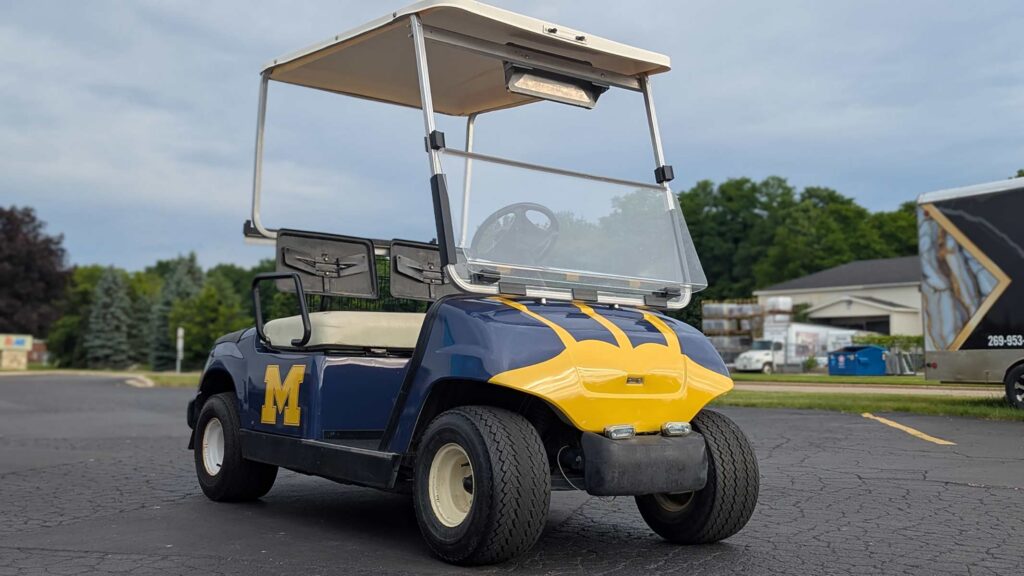 u of m golf cart wrap