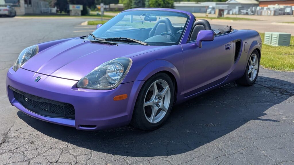 color change for toyota MR2 Purple