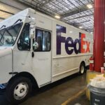 fedex truck driver side corner