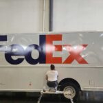 fedex truck driver side indoors