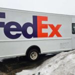 fedex truck passenger side
