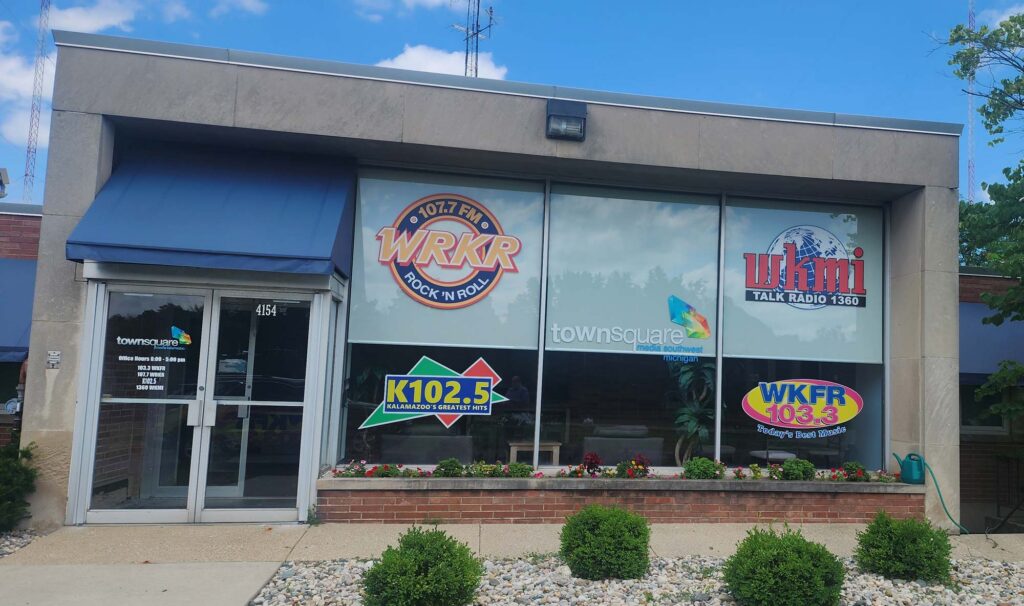 commercial signage at wkfr building