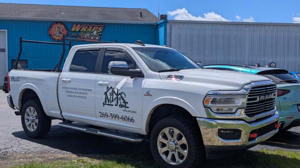 mjs partial wrap on truck