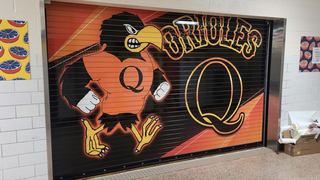 quincy school wall wrap